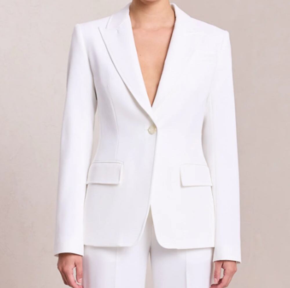 A.L.C. Women's White Edie Tailored Jacket 8